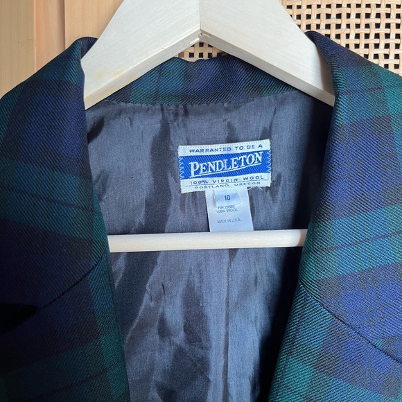 Women’s (10) Pendleton Plaid Blazer - Picture 2 of 5